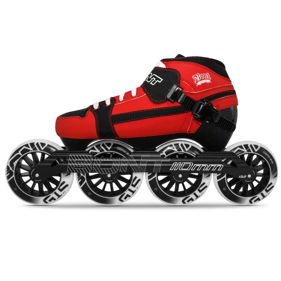 100 Original Bont Pursuit 3PT Package Speed Inline Skates Heatmoldable Carbon Fiber Boot 4*90