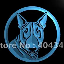 LB660-Bull терьер собака щенок светодиодный неоновый свет знак