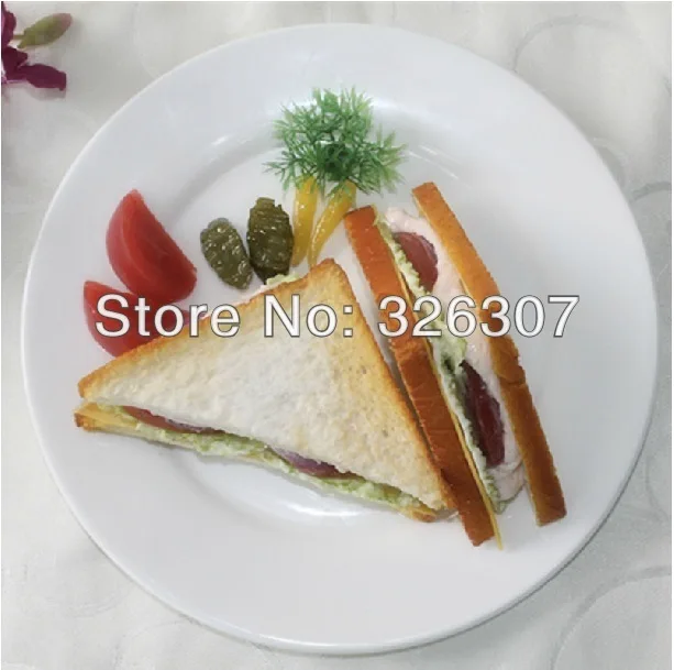 Настроить Кофе тунца сэндвич блюд модель моделирование модели Западная еда образцы показать сэндвичей Sandwhiches Дисплей окна