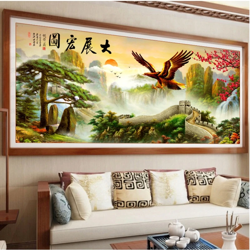 

5D Home Decoration Diamond Painting rhinestone Cross Stitch Eagle Diy Diamond Embroidery Floral Diamond Mosaic Wall Decor