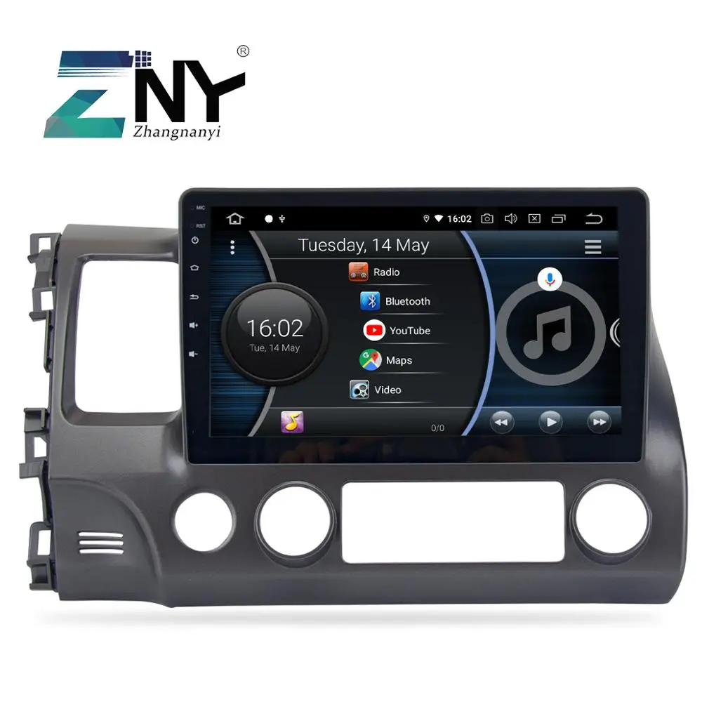 

10.2" Android 9.0 Auto Radio For Honda Civic 2009 2010 2011 Car Stereo FM Navigation WiFi Audio Video Free Backup Camera