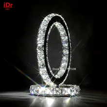 Современная Гостиная светодиодные настольные лампы Теплый спальня современный Хрустальный Настольный светильник высококлассная атмосфера D220xH240mm