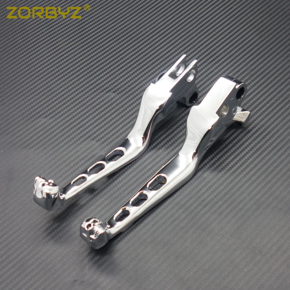ZORBYZ новые хромированные рычаги тормозной муфты черепа для Harley Sportster ночной поезд