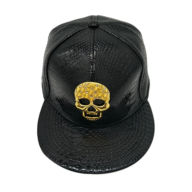 New Skull Head Snapback Baseball Hat For Men Women  Hip Hop Flat Caps Skateboard Cap Outerdoor Hats Ajustable chapeu masculino