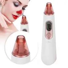 Вакуумный отсос угрей Кожи Удаление пор очиститель машинка для пилинга кожи 4 всасывания зонды светодиодный экран метка на коже удаление
