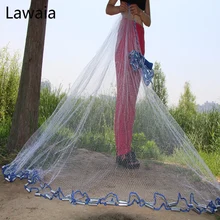 Lawaia American Hand Cast Net Diameter 2.4- 7.2m Fishing Net 4.2m Fishing Network 3m Fishing Nets Or No Pendant Fishing-nets
