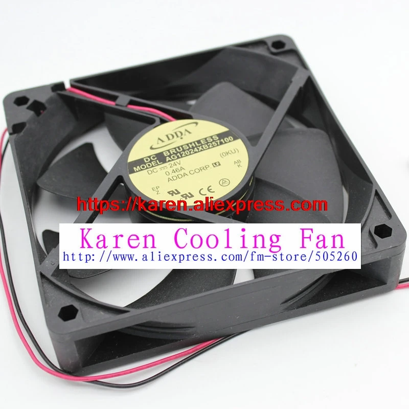 

FOR adda AG12024XB257100 DC24V 0.46A 120*120*25MM 12CM Inverter Cooling fan