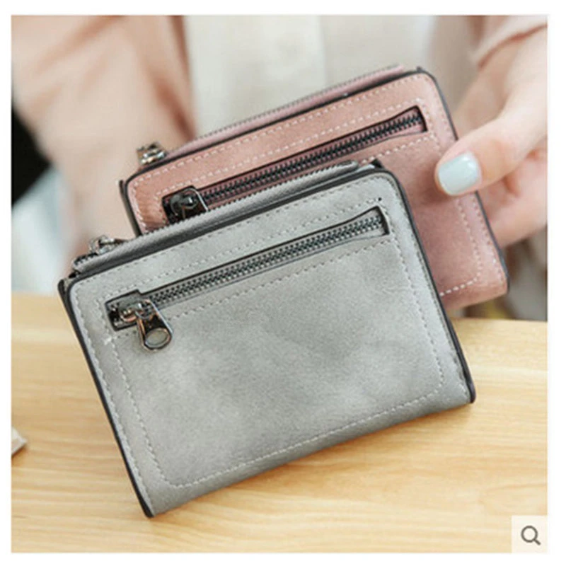 

Women'S Wallets Small Mini Safe Money Bag ID Credit Card Holder Coin Purse Solid Carteira Mulheres Wallet Female Coin #120