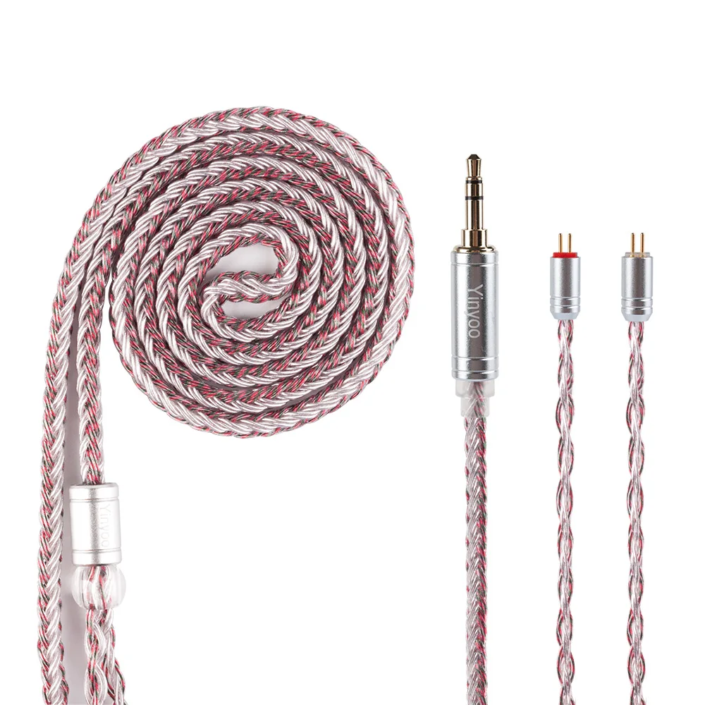  Yinyoo 16 Core High Purity Silver Plated Cable 2.5/3.5/4.4MM With MMCX/2PIN/QDC Connector ZS10 Pro 