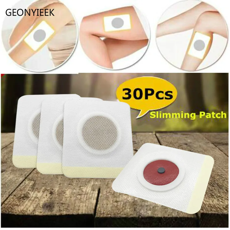 

10/30Pc Slim Patch Traditional Chinese Medicine Patches Navel Stick Weight Loss Patch Health Care Fat Burning Face Lift Tools