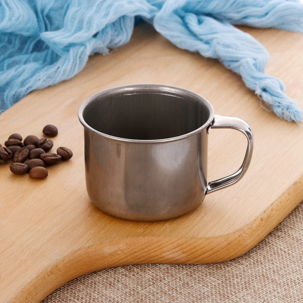 200ml Stainless Steel Portable Outdoor Travel Coffee Tea Mug Cup Camping Juice Beer Water Cup