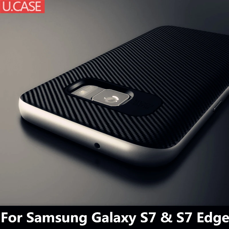 

For Samsung Galaxy S7 / S7 Edge Case Luxury Hybrid hard PC frame+Silicon TPU+PC Cases For Samsung S7 S7 Edge Phone Back Cover