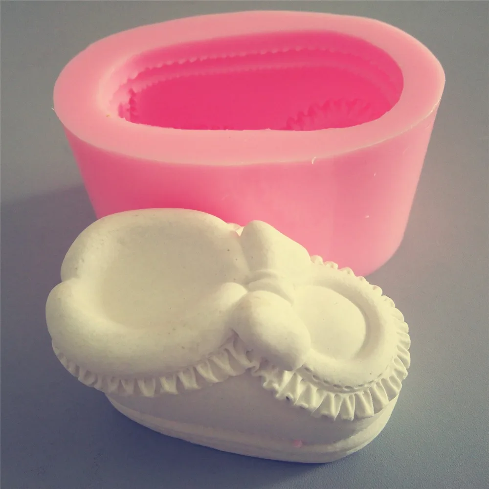 3D башмак дизайн мыло формы шоколадный сахар формы DIY силиконовые формы для мыла ремесла