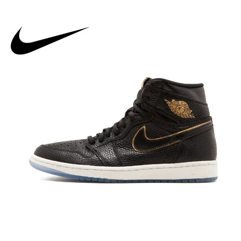 

Official Original Nike Air Jordan 1 Retro High LA Los Angeles Men's Basketball Shoes Medium Cut Outdoor Sports Waterproof 555088