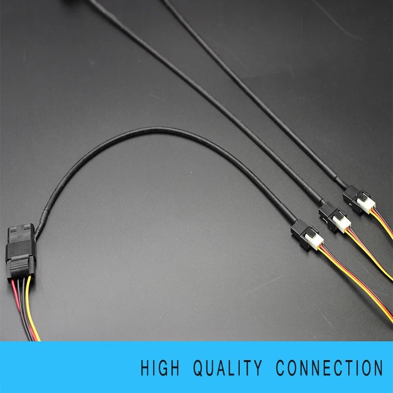 30 см 4pin IDE Molex до 1 Порты и разъёмы 3Pin/4Pin компьютер водяного охлаждения