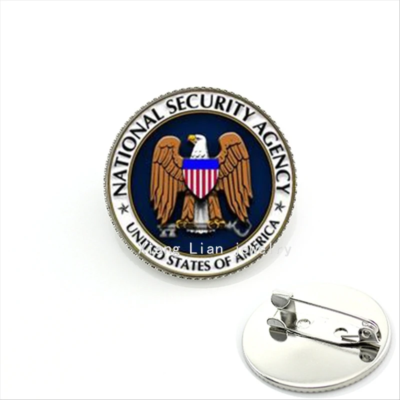 

New Arrival brown and flag military brooch United states of America National security agency party accessory MI039