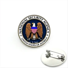 New Arrival brown dove and flag military brooch United states of America National security agency party accessory MI039