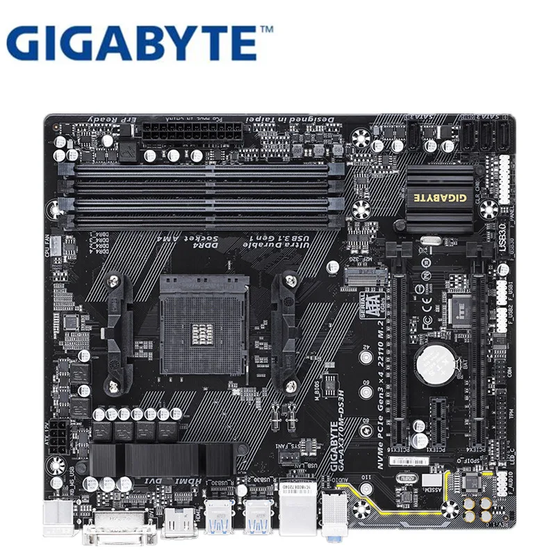 

For Gigabyte GA-H370N-DS3H Original NEW Motherboard H370 Socket LGA 1151 DDR4 USB3.0 SATA3.0 DVI+HDMI+DP