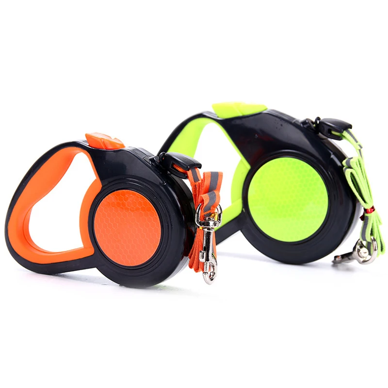 

3M 5M Retractable Dog Leashes for Small Large Dogs Nylon Reflective Puppy Lead Automatic Cat Walking Running Leash Pet Products