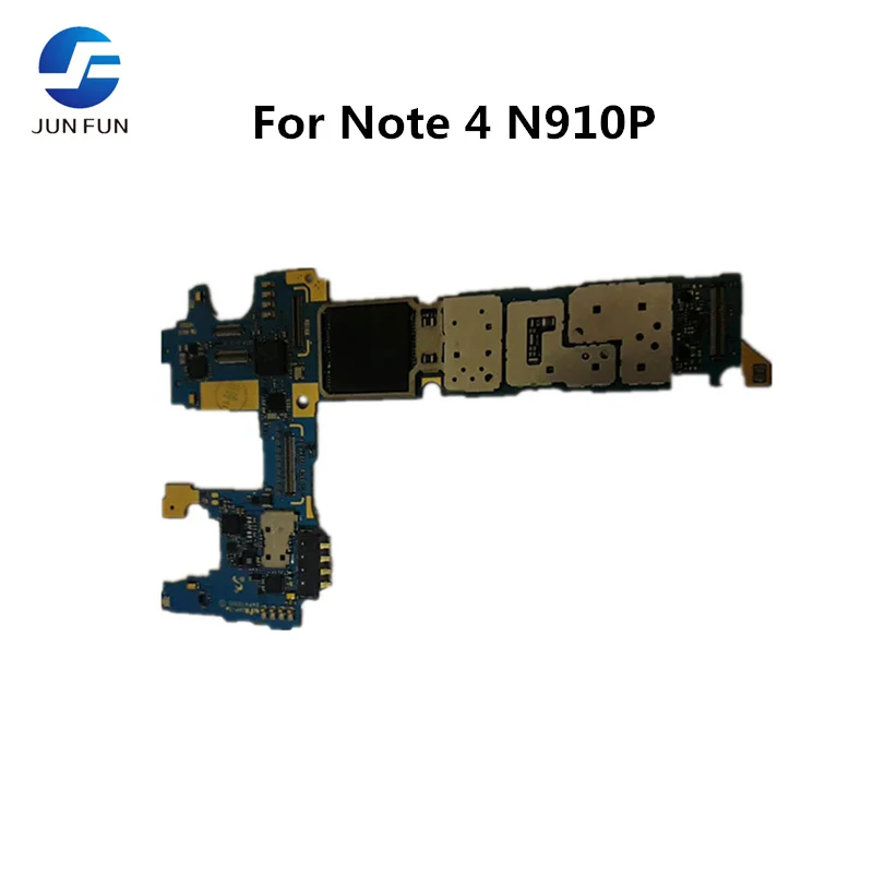 Материнская плата JUN FUN для Samsung Galaxy Note 4 N910P с системой Android оригинальная
