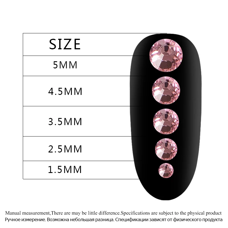 Встречаются по всей 300 шт./упак. кристально чистый AB не исправление пришивные стразы для ногтей Стразы для дизайна ногтей, 3D, украшение для ногтей, драгоценные камни