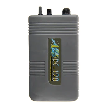 

Portable Battery-Operated Fish Tank Aquarium Air Pump--Grey