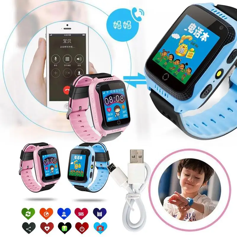  Seedforce Kinder Kinder GPS Smart Uhr SIM Anruf Armbanduhr Locator Tracker Anti-Verloren Smartwatch