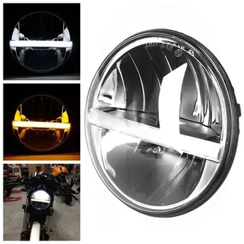 

7Inch LED Headlight with Turn Signal Function for Jeep Wrangler Patrol Y60 for Harley Electra Glide Ultra Classic CVO