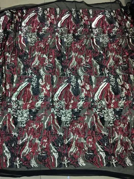 

sequins french net lace fabric top sale embroidery lace fabric with sequins