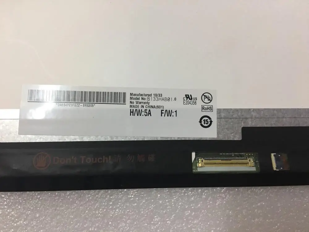 13,3 дюймовый ЖК-экран+ сенсорный дигитайзер в сборе для DELL 5368 5378 B133HAB01.0 NV133FHM-A11