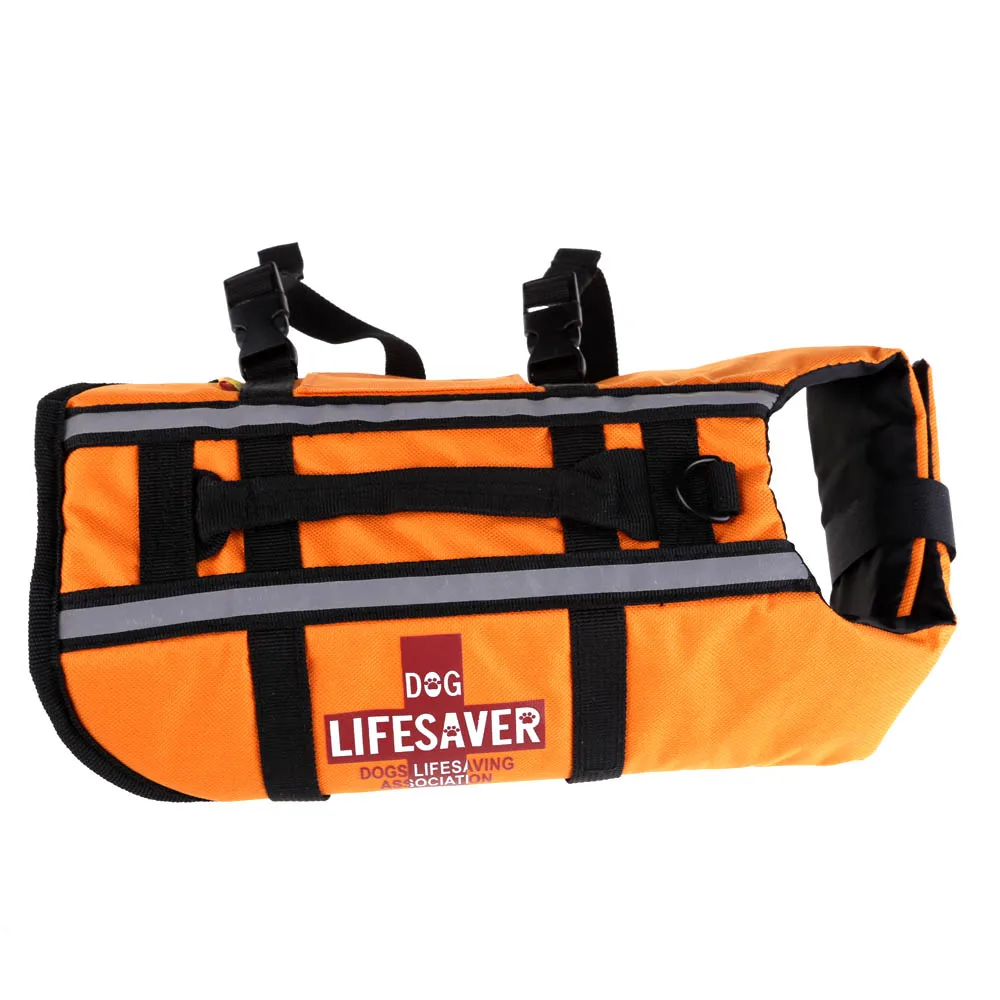 

Hight Quality Orange Dog Pet Float Life Vest Jacket Aquatic Safety Saver Swimming Boating FG