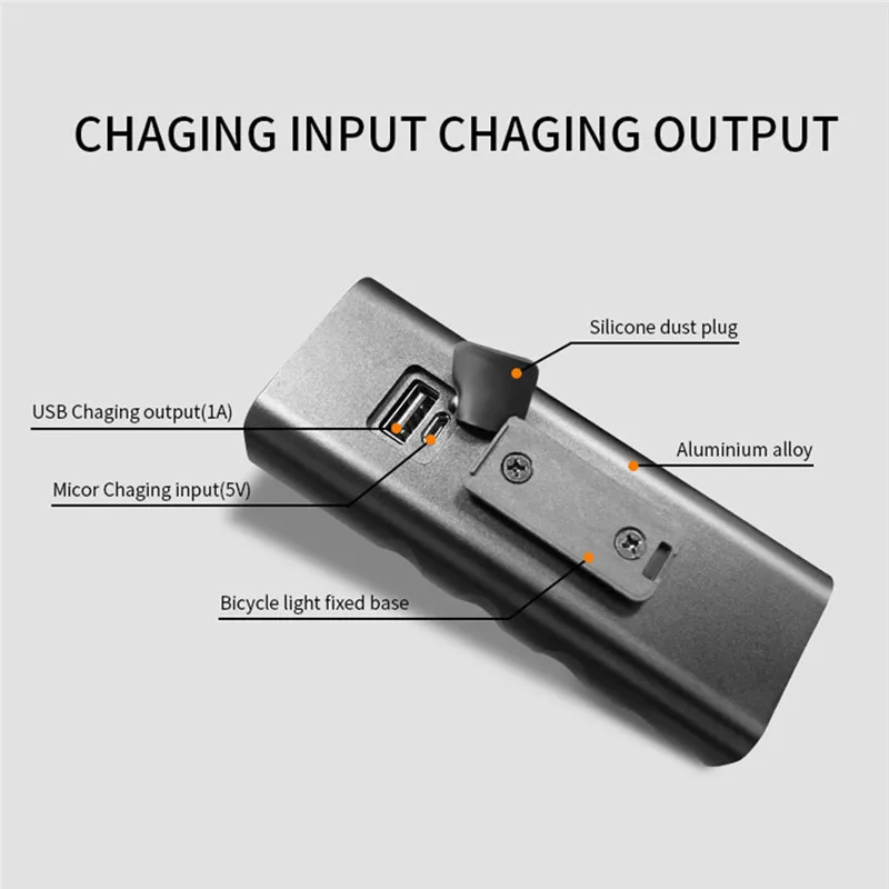 Sale 2/3*L2/T6 USB Rechargeable Built-In 5200mAh 3Modes Bicycle Light Waterproof Headlight Bike Accessories With Taillight Flashlight 5