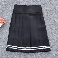 Корейская Стильная однотонная юбка с высокой талией Harajuku плюс размер женские мини-юбки сексуальная белая юбка женские летние юбки