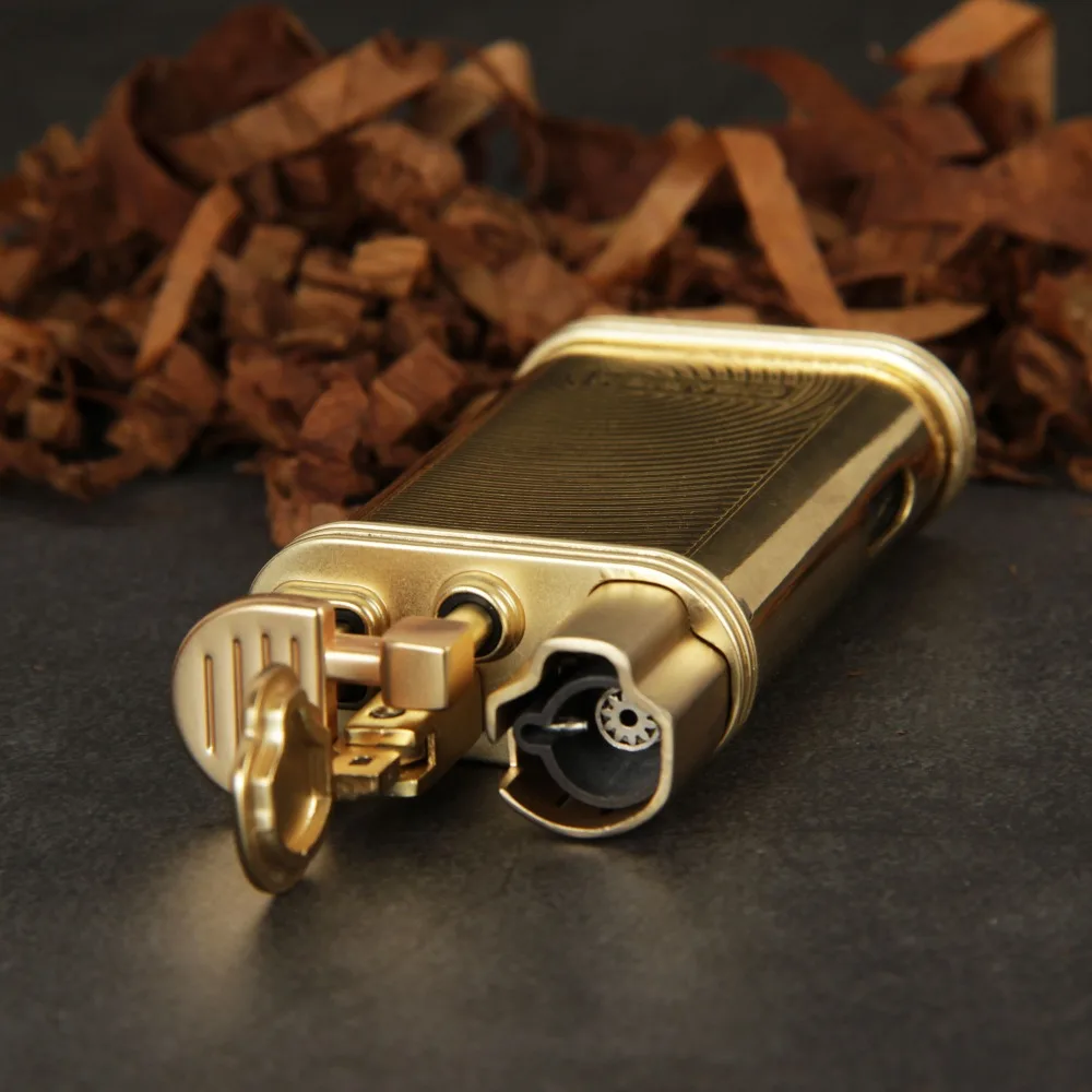 CIGARISM Золотой пульсационный узор Zine alloy 1 фонарь Jet Flame профессиональная Зажигалка