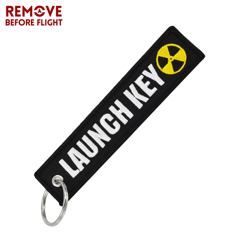 New Fashion Nuclear Launch Key Chain Bijoux Keychain for Motorcycles and Cars Gifts Tag Embroidery Key Fobs OEM Keychain Bijoux (7)