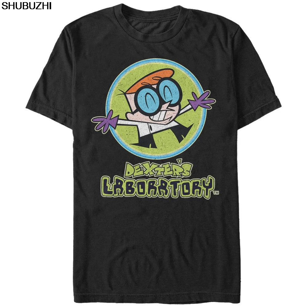 

CARTOON NETWORK DEXTER'S LABORATORY LOGO ADULT T-SHIRT SMALL TO 3XL shubuzhi Short Sleeve Cotton T Shirts Man Clothing sbz1156