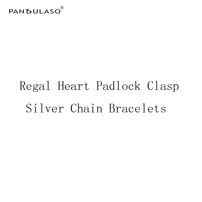 

Smooth Silver Chain Bracelets Regal Heart Padlock Clasp Fashion Silver 925 Jewelry DIY Beaded Bracelets for Women 2018 Jewelry