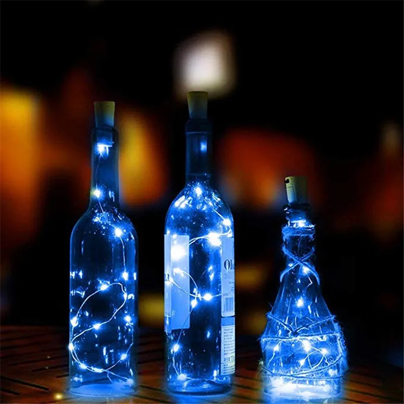 1 M/2 M/3 M светодиодный гирлянды Медный провод, Строка Фея светильники для Стекло Крафтовая бутылка Новый год/Рождество/Свадебные украшения