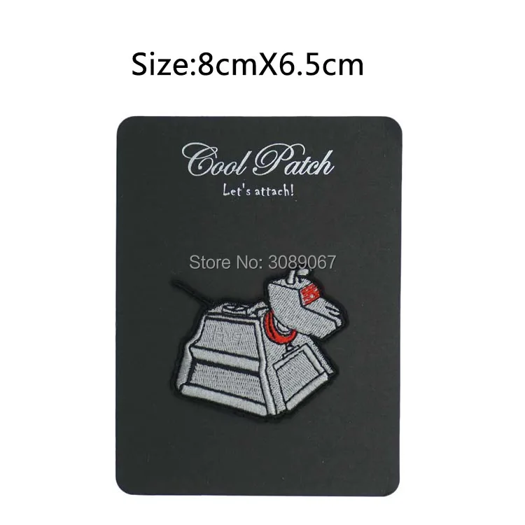 

K-9 K9 Figure ROBOT DOG Doctor Who DR WHO Tardis TV Series Dog punk rockabilly applique sew on/ iron on patch clothing