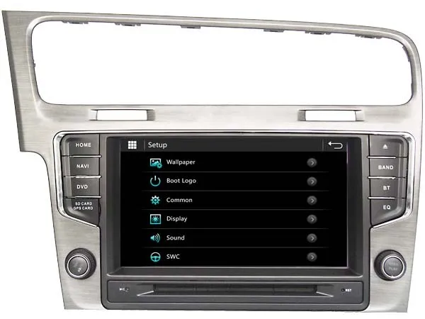 Cheap Car DVD GPS mutimedia system for VW Volkswagen  Golf7 MK7 2013 Radio Navi Bluetooth HD Multimedia System 3G WIFI DVR SWC DSP 1