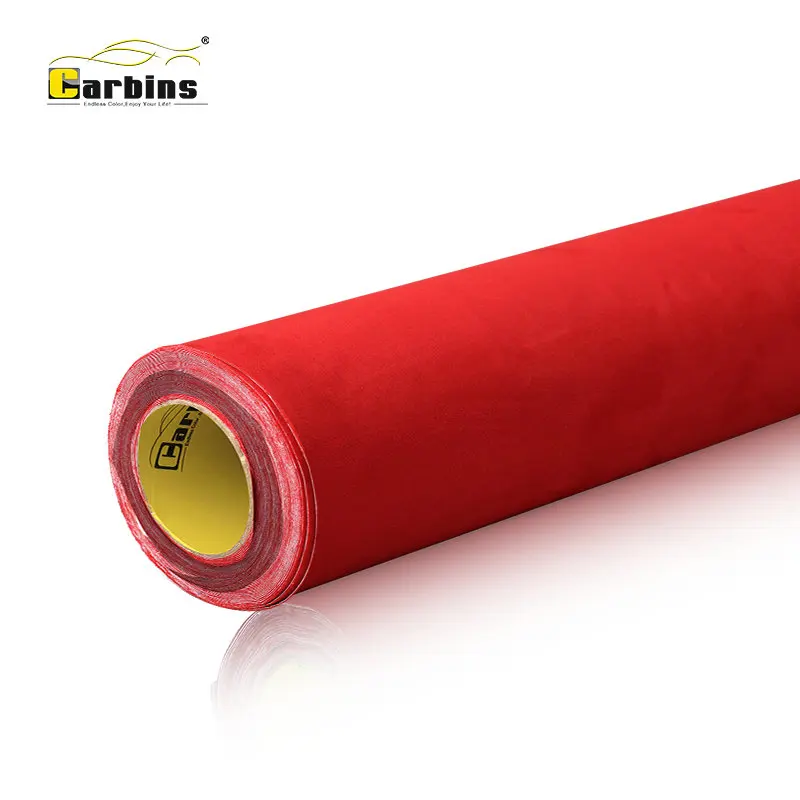 Carbins Film Self Adhesive Alcantar a Fabric Suede For Car Roof
