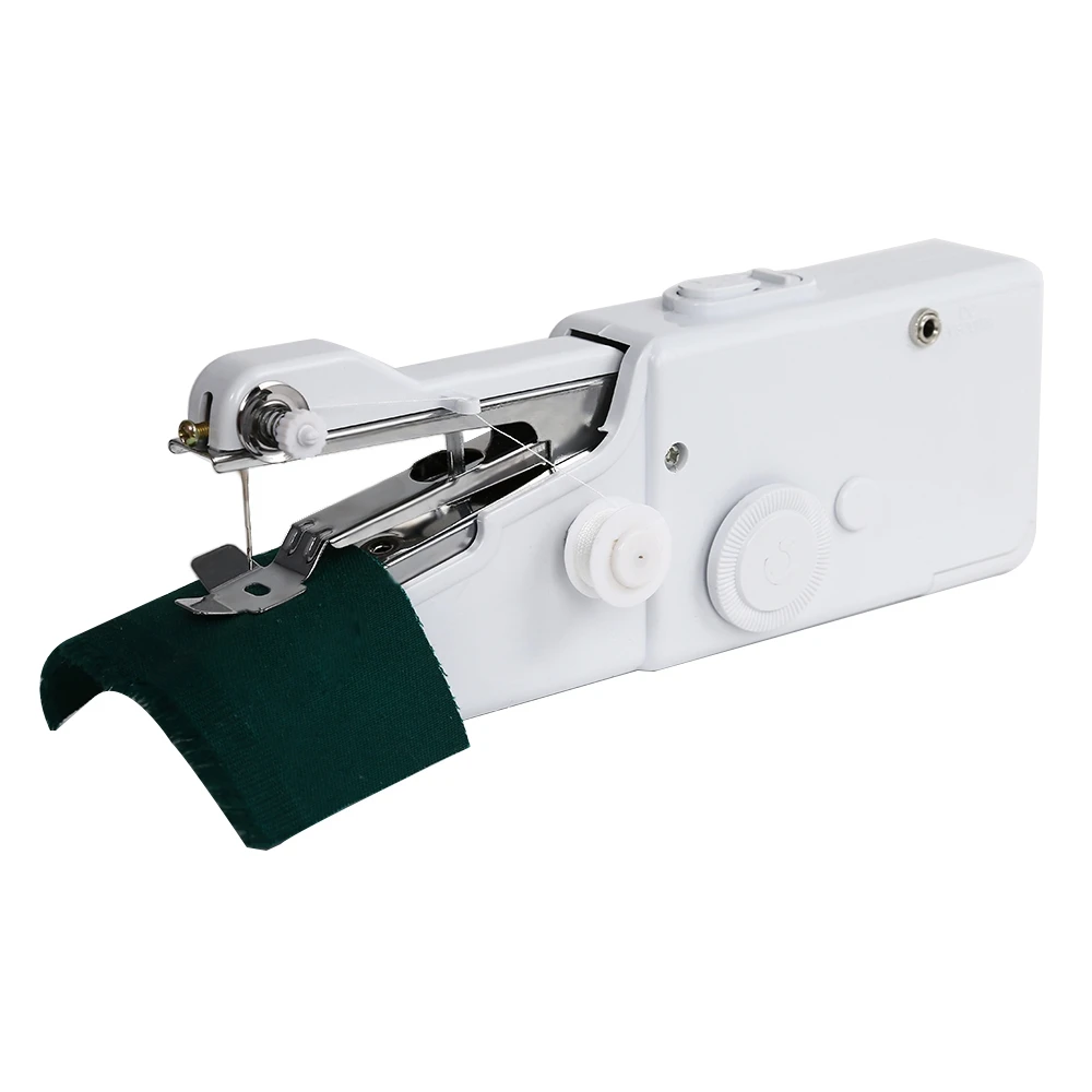 

Portable Handheld Sewing Machine Cordless Clothes Fabrics Electronic Sewing Quick Stitch Tool