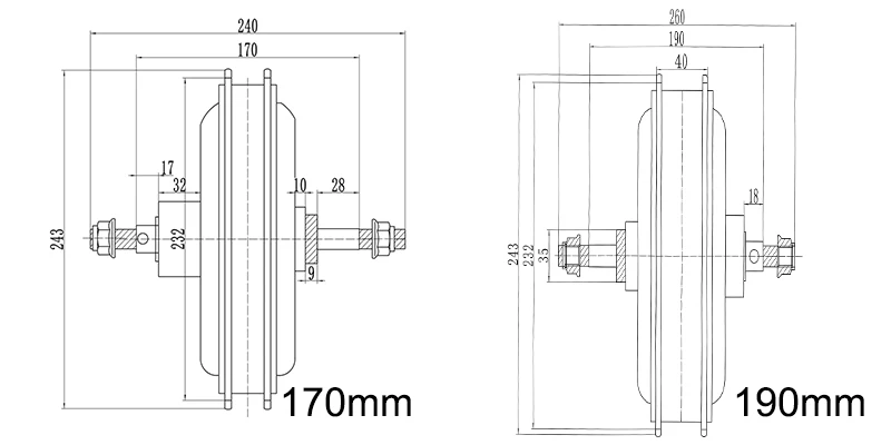 Discount Snow Front or Rear Hub Motor 48V 1000W 1500W cassette / freewheel Electric Bicycle Brushless Gearless Snow Fat Ebike 1