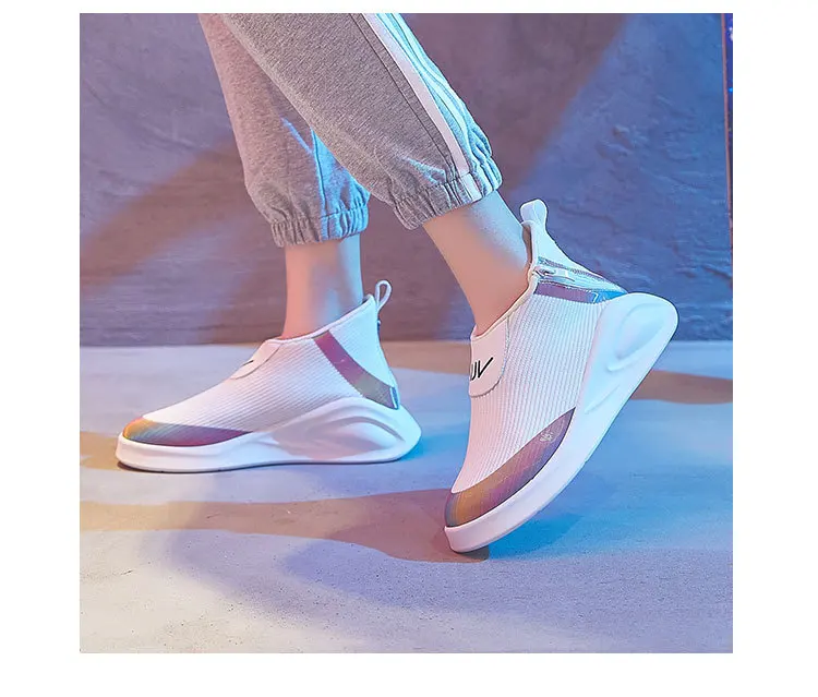 Basket Femme/Новинка; Осенняя повседневная обувь; женская дышащая Вулканизированная обувь; женские кроссовки на плоской платформе; Zapatos De Mujer; K2-02