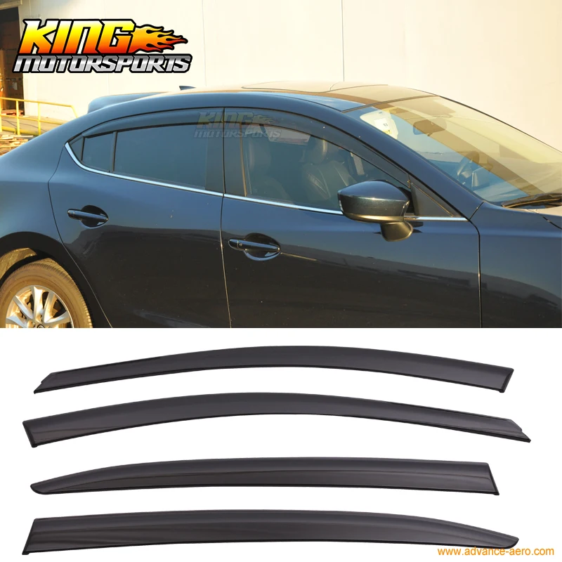 For 2014 2016 Mazda 3 Sedan Hatchback Window Visor Rain Guardin