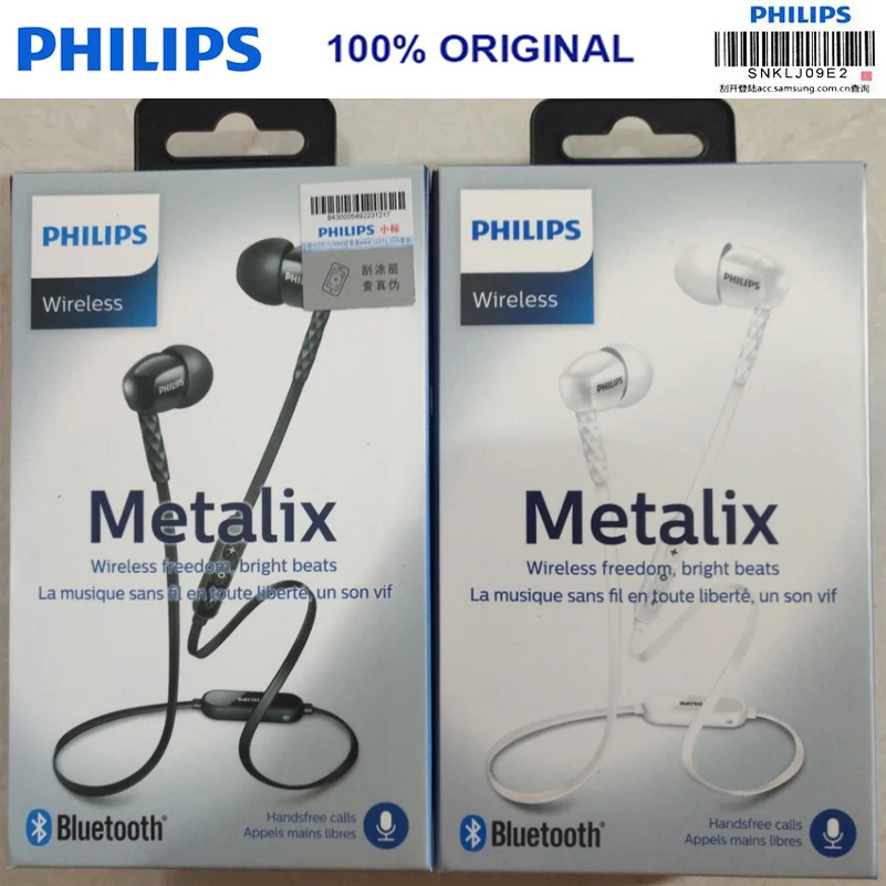 

100% Original Philips Sports BLUETOOTH Earphone SHB5850 With Micro headset For huawei Galaxy Note 8 Iphone