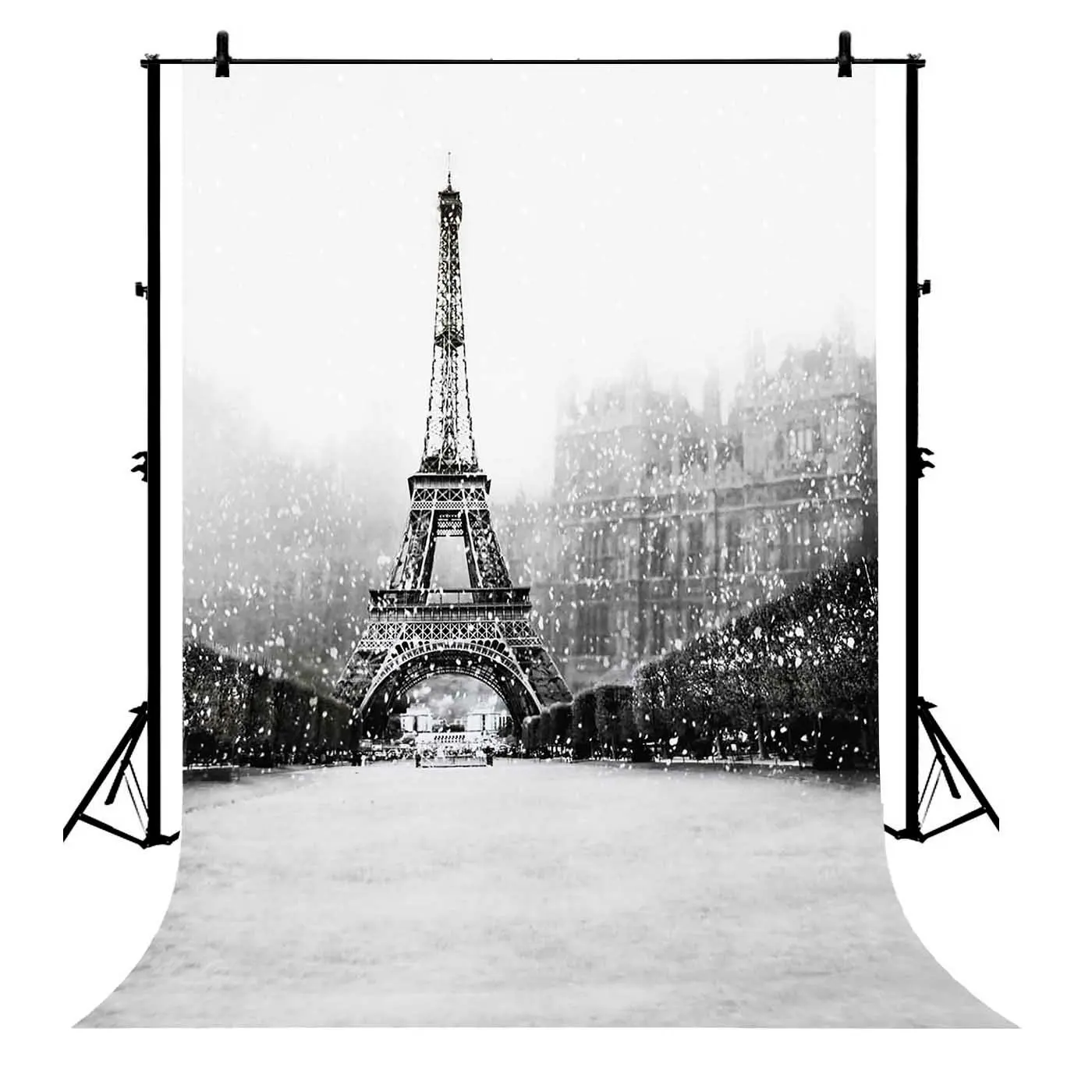 

5x7ft Retro Paris Eiffel Tower Polyester Photo Background Portrait Backdrop