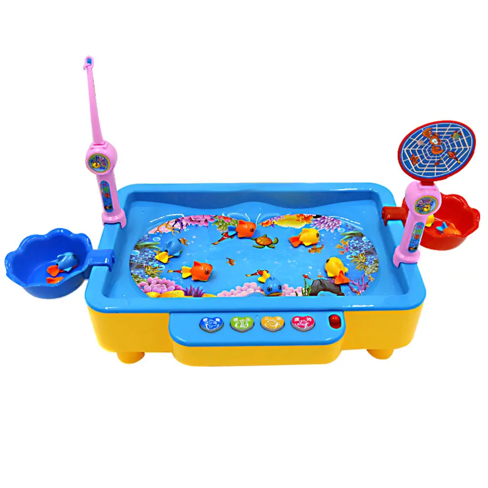 Детская настольная игрушка для рыбалки, электрическая Магнитная развивающая игрушка S7JN - Цвет: G