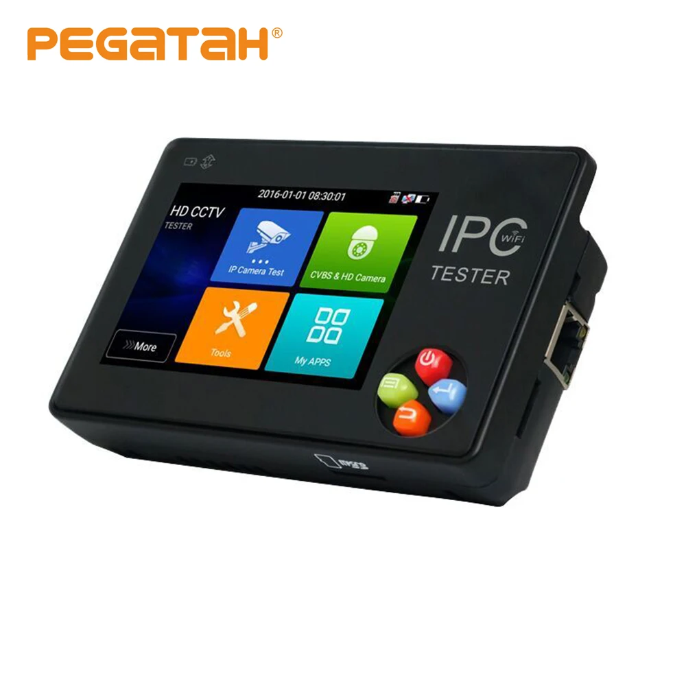 

New 3.5 Inch H.265 4K IP CCTV Tester Monitor AHD CVI CVBS TVI IP Camera Tester ONVIF PTZ WIFI 12V1A Output Wireless WIFI