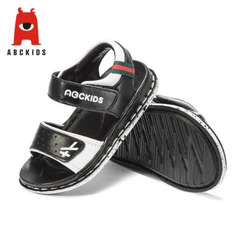 

Abckids 1-4T Boys Leather Plain Casual Sandals Wear-resistant Shoes boy girls beach shoes